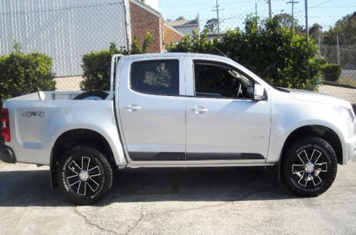 HOLDEN COLORADO ROK BLACK MACHINED FACE